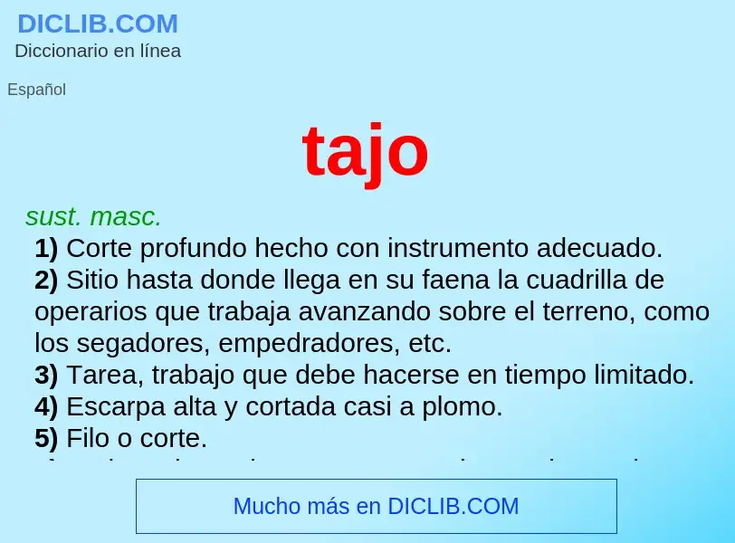 What is tajo - definition