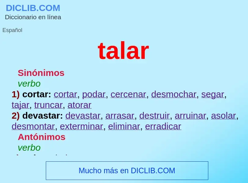 Was ist talar - Definition