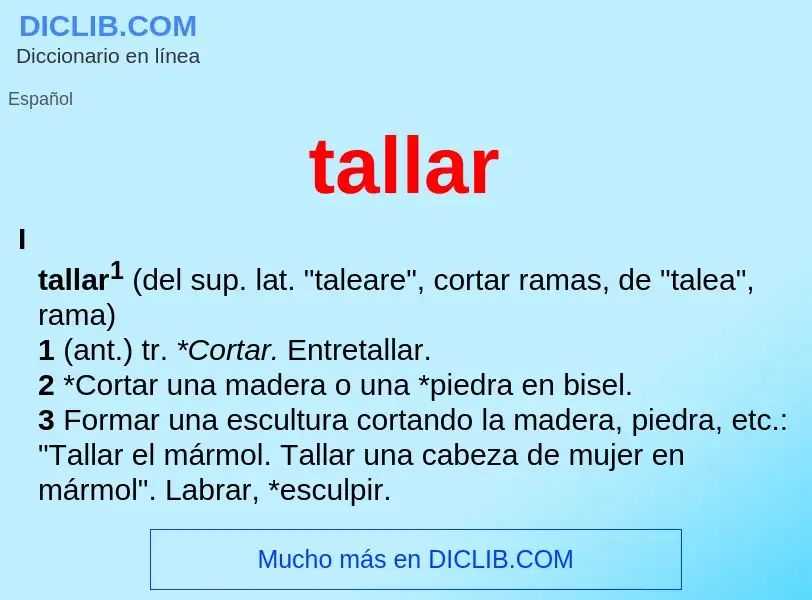 Wat is tallar - definition