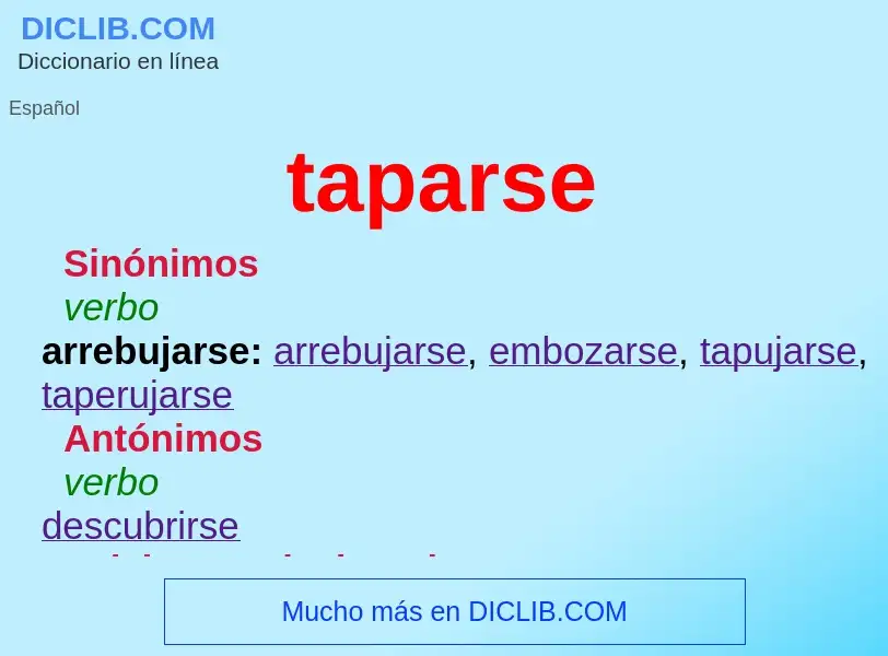 What is taparse - definition