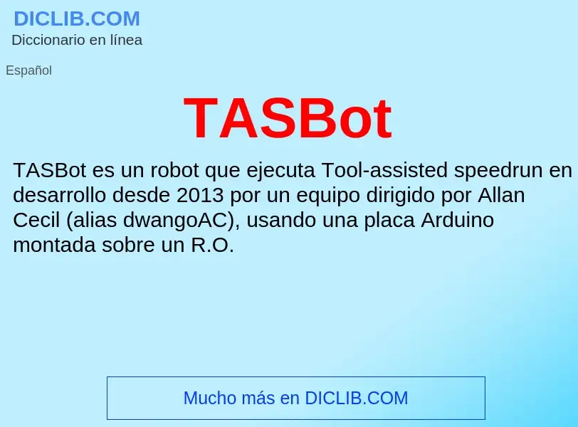 Wat is TASBot - definition