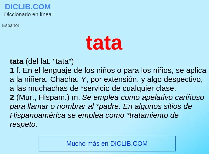 Wat is tata - definition