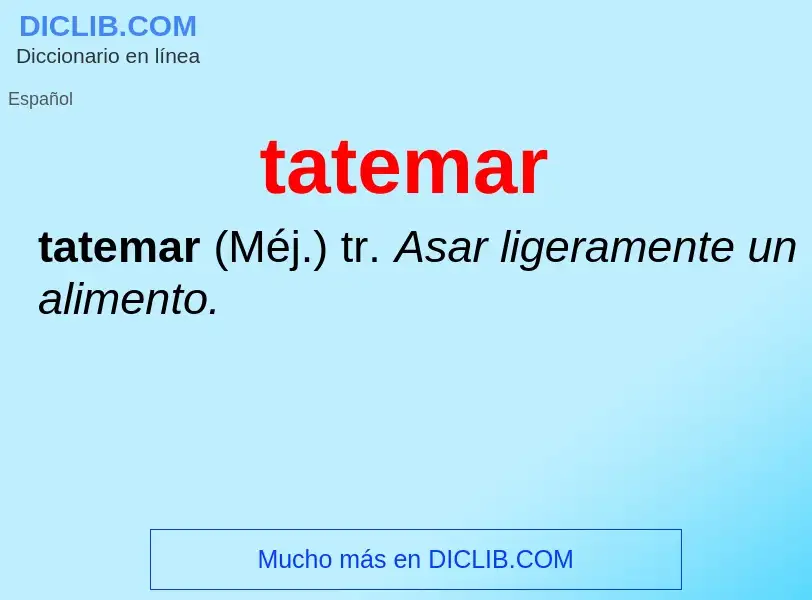 Что такое tatemar - определение