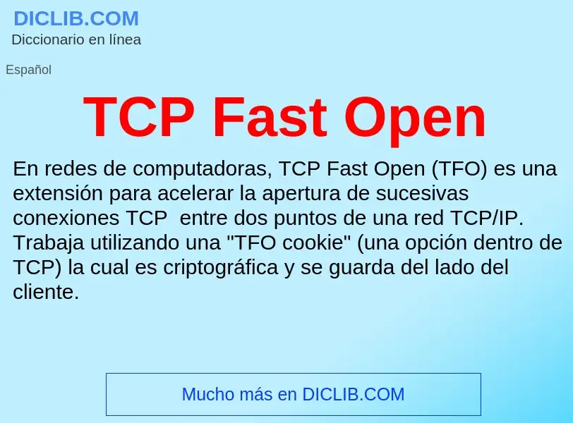 Wat is TCP Fast Open - definition