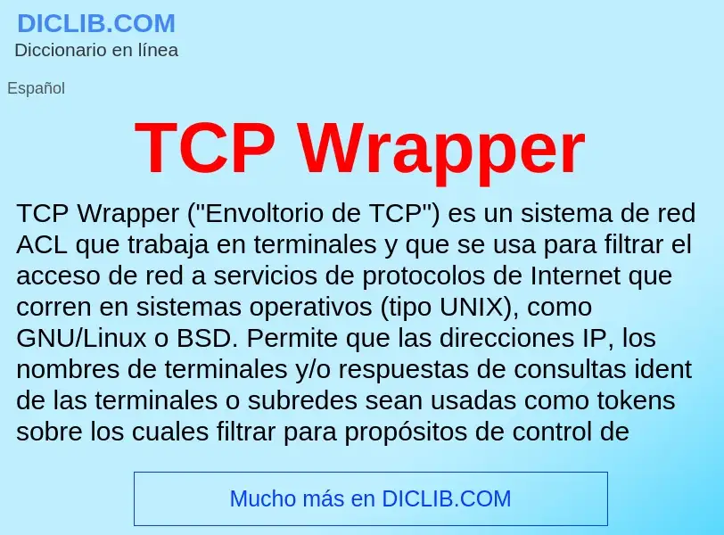 Wat is TCP Wrapper - definition