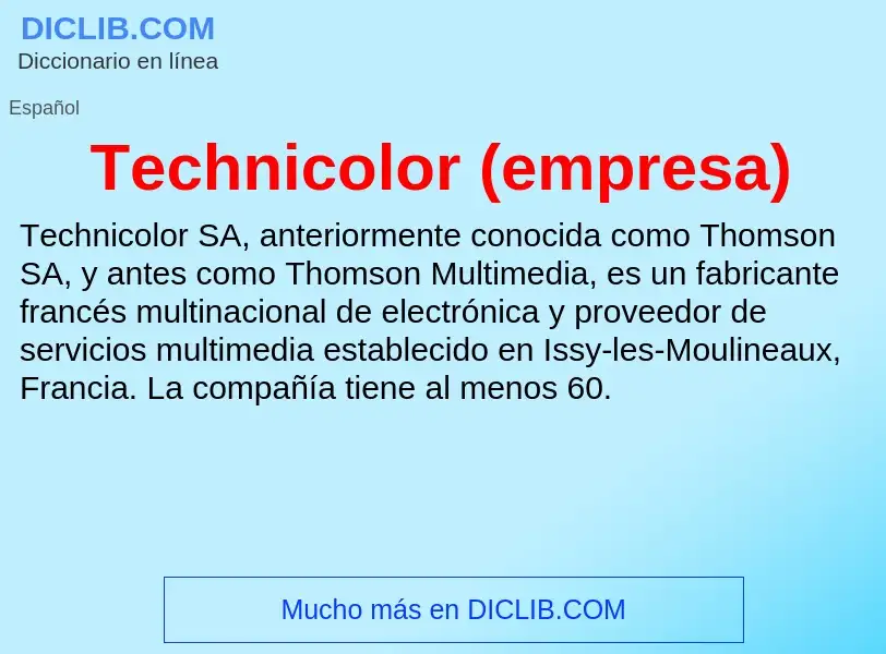 Что такое Technicolor (empresa) - определение