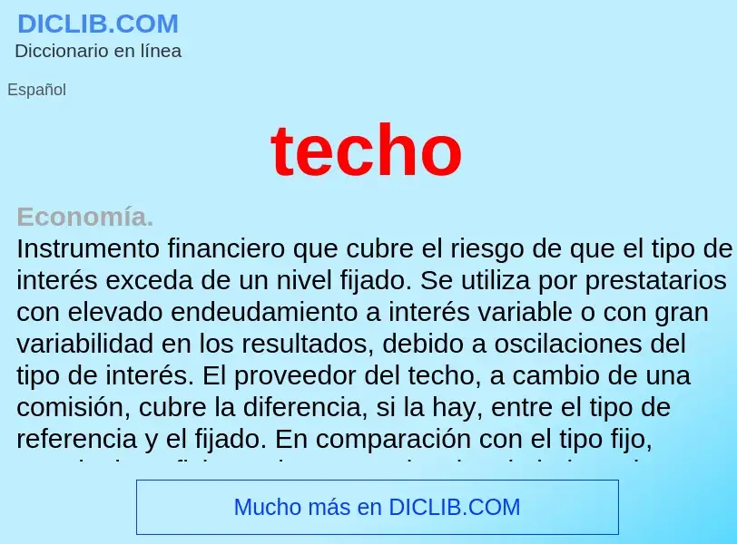 Wat is techo - definition