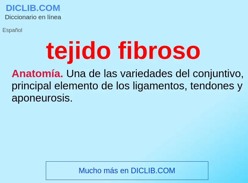 O que é tejido fibroso - definição, significado, conceito