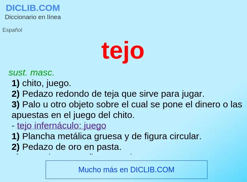 Wat is tejo - definition