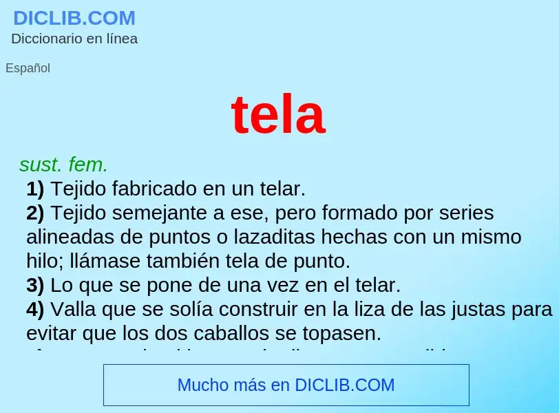 What is tela - definition