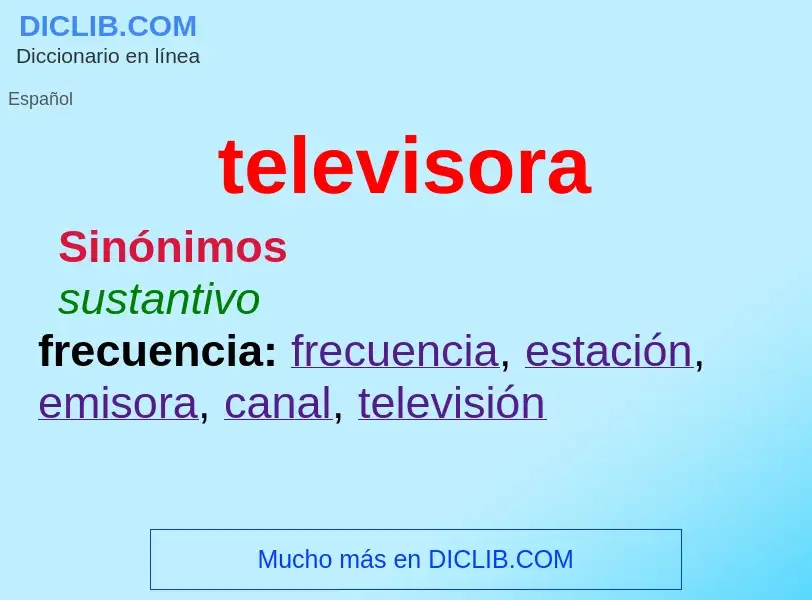 What is televisora - definition