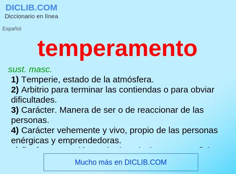 What is temperamento - definition