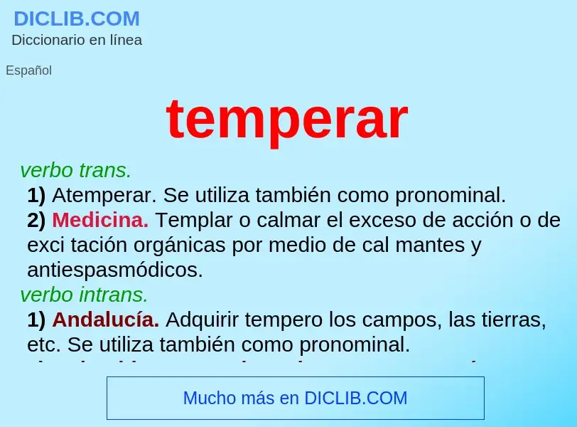 Wat is temperar - definition