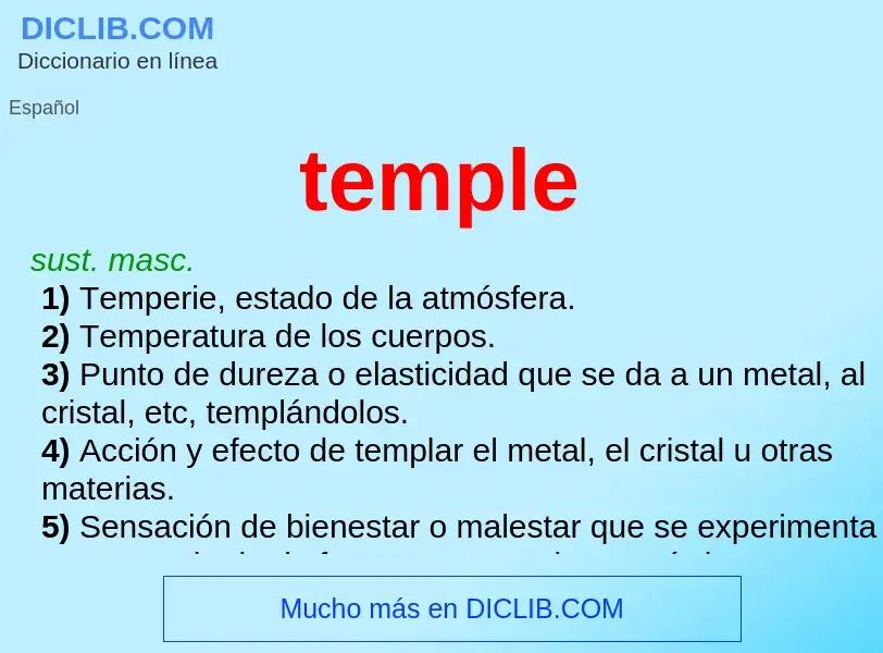 Was ist temple - Definition