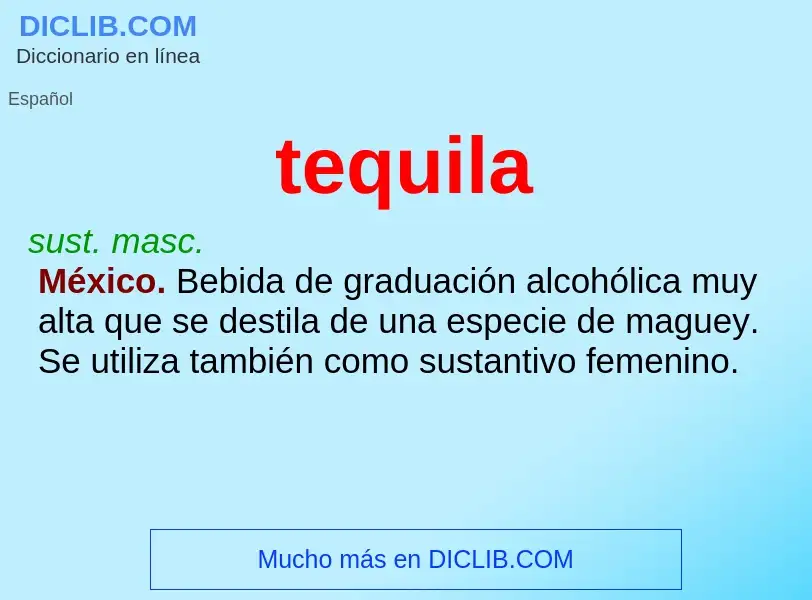 Che cos'è tequila - definizione