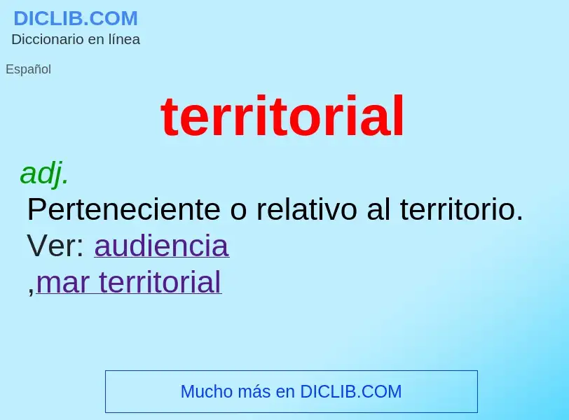 O que é territorial - definição, significado, conceito