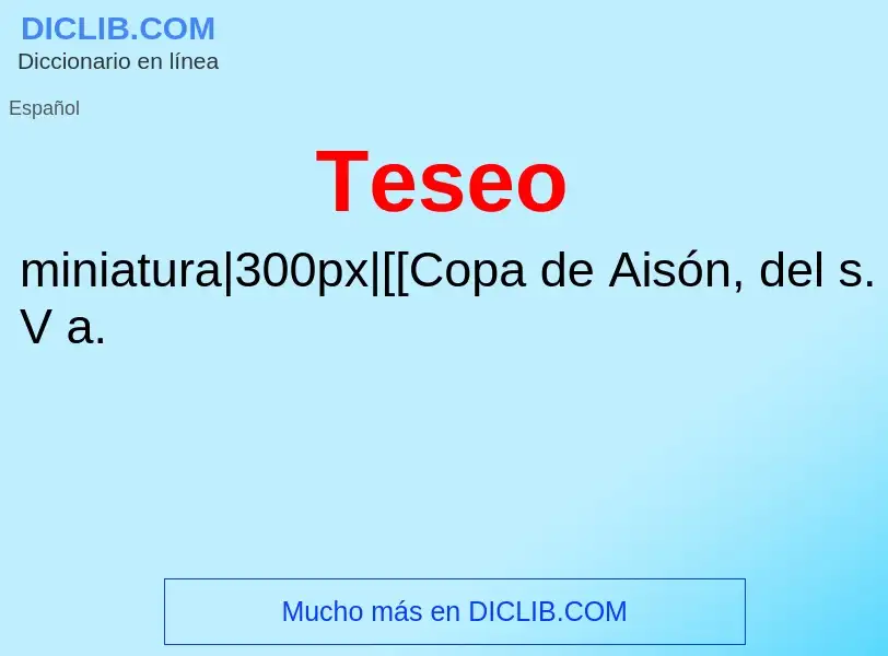 What is Teseo - meaning and definition