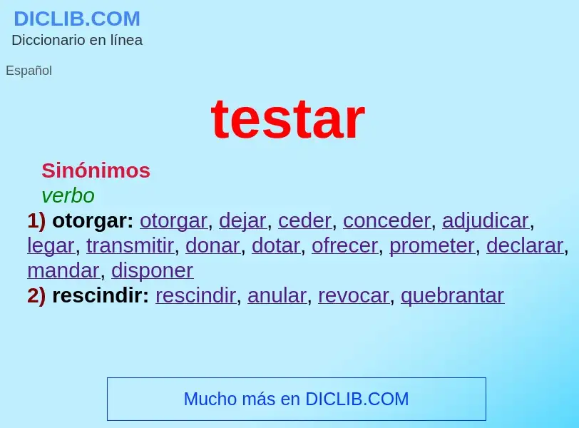 Wat is testar - definition