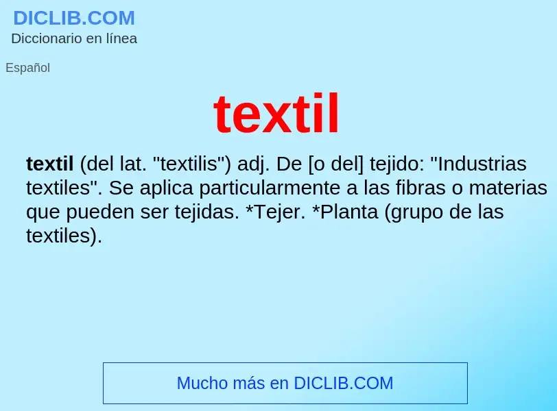 O que é textil - definição, significado, conceito