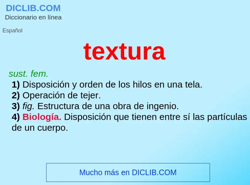 What is textura - definition