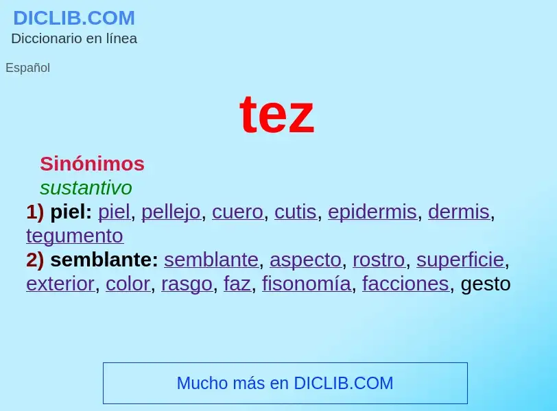 Wat is tez - definition