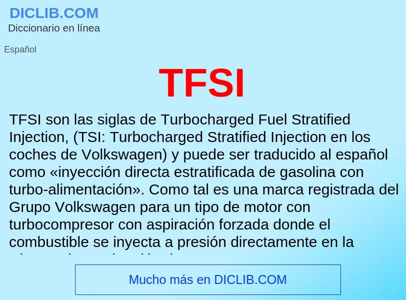 Wat is TFSI - definition