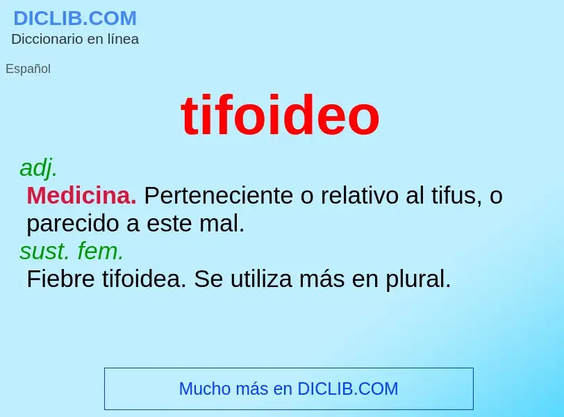 Wat is tifoideo - definition