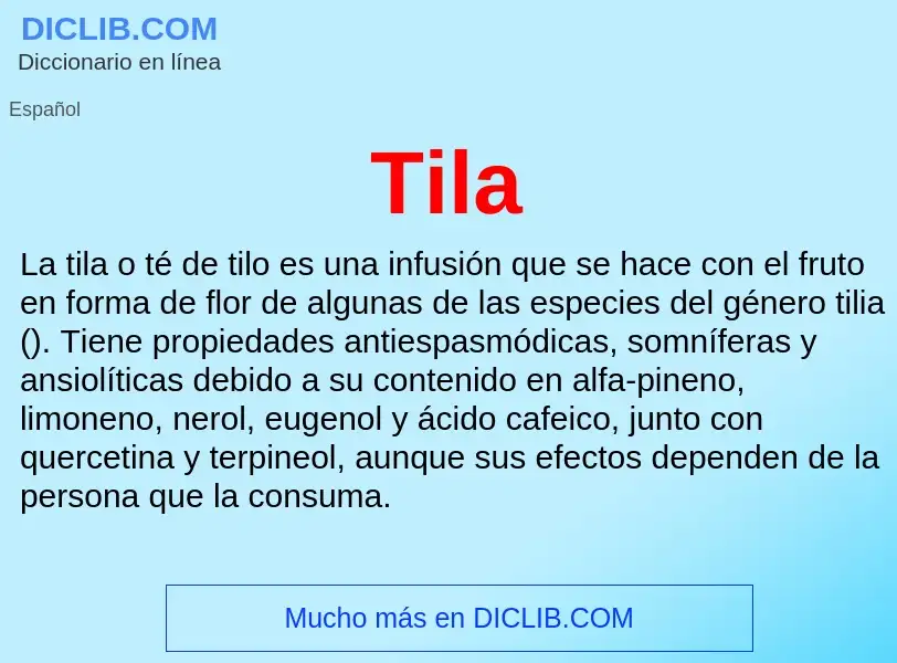 Wat is Tila - definition