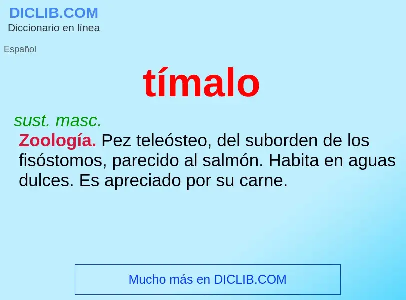 Wat is tímalo - definition