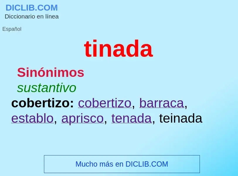 What is tinada - meaning and definition