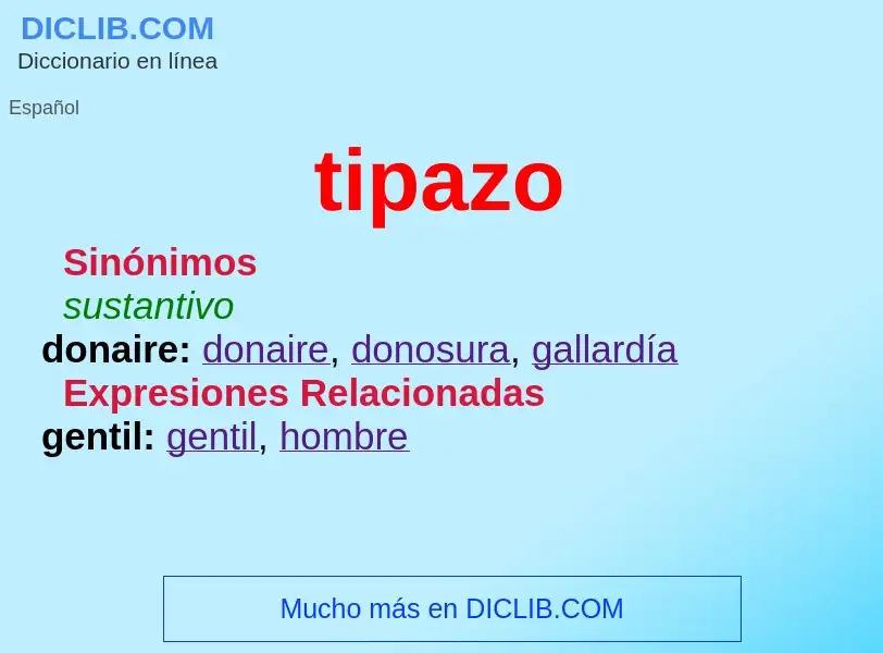 What is tipazo - definition