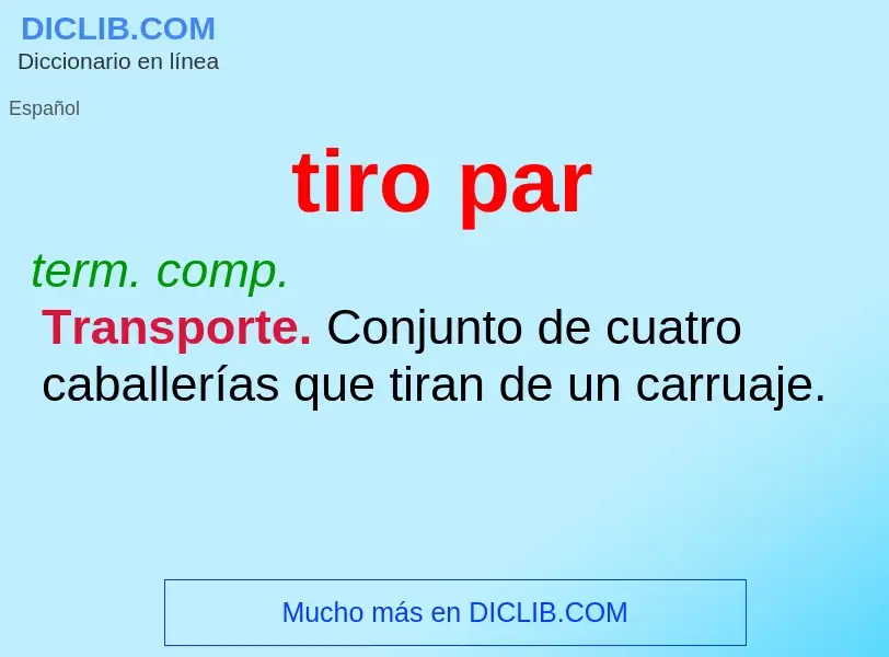 What is tiro par - definition