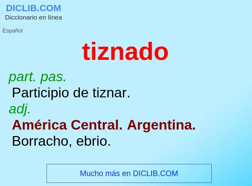 O que é tiznado - definição, significado, conceito