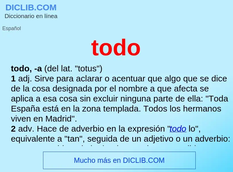 ¿Qué es todo? - significado y definición