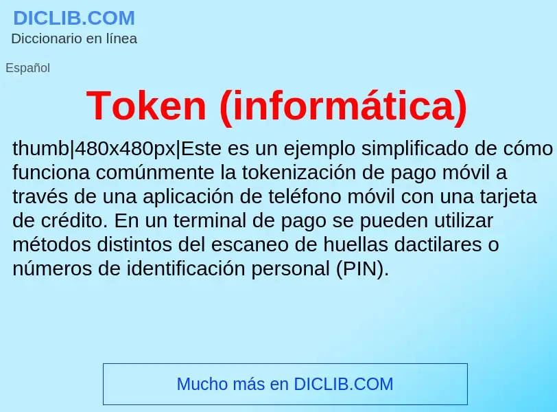 Wat is Token (informática) - definition