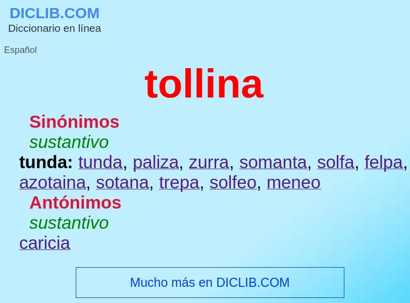 Что такое tollina - определение