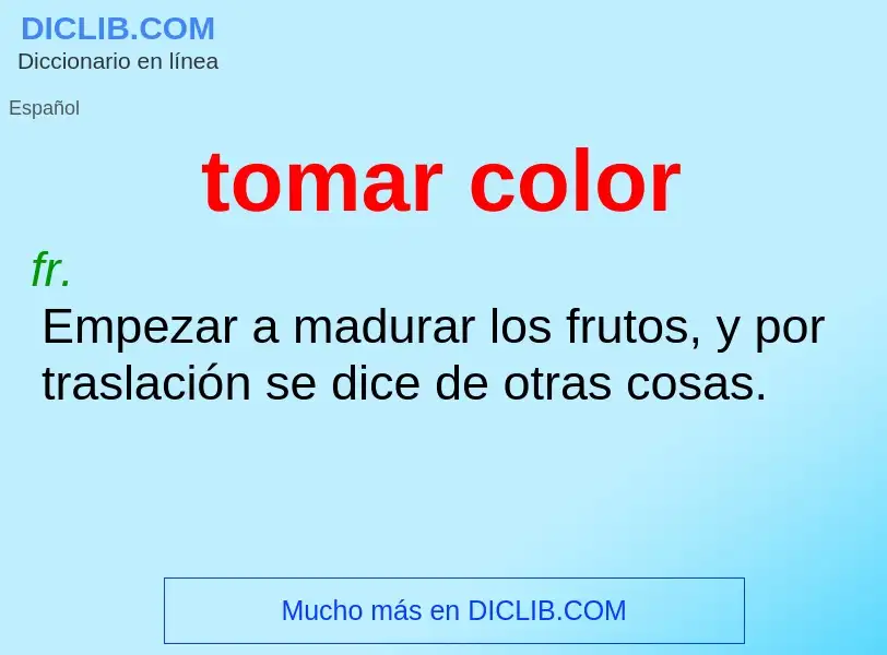 What is tomar color - definition