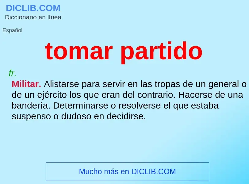 O que é tomar partido - definição, significado, conceito