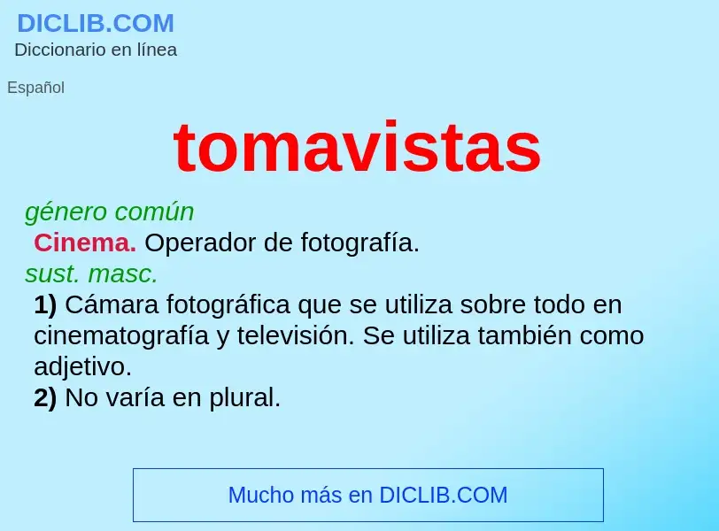 What is tomavistas - definition