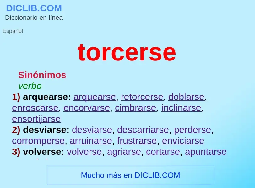 Wat is torcerse - definition