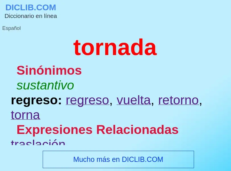 What is tornada - definition