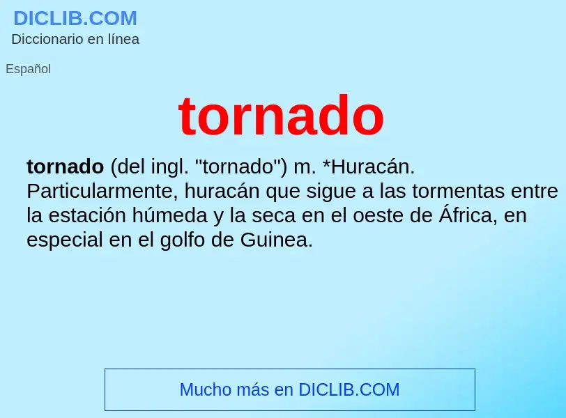 O que é tornado - definição, significado, conceito