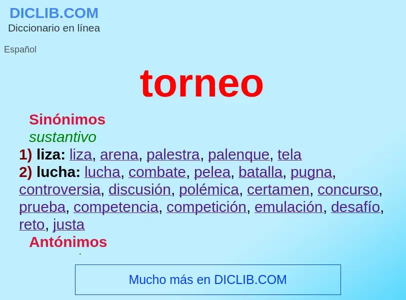 Wat is torneo - definition