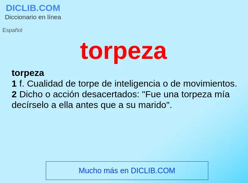 Wat is torpeza - definition