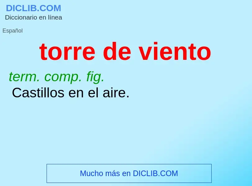 Was ist torre de viento - Definition