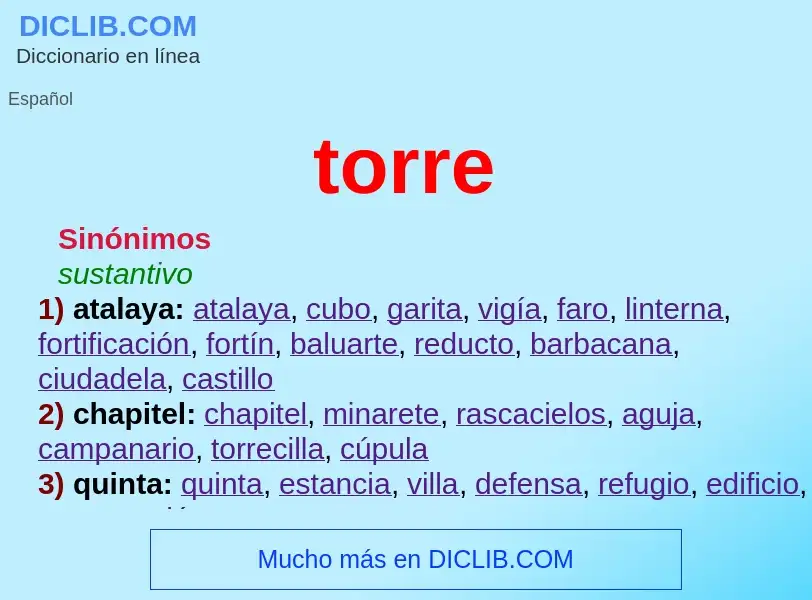 What is torre - definition