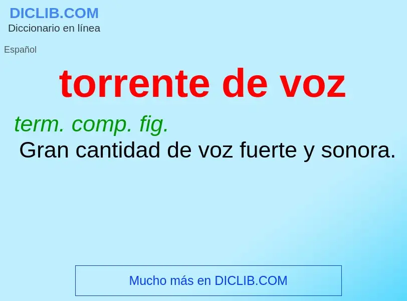 Wat is torrente de voz - definition