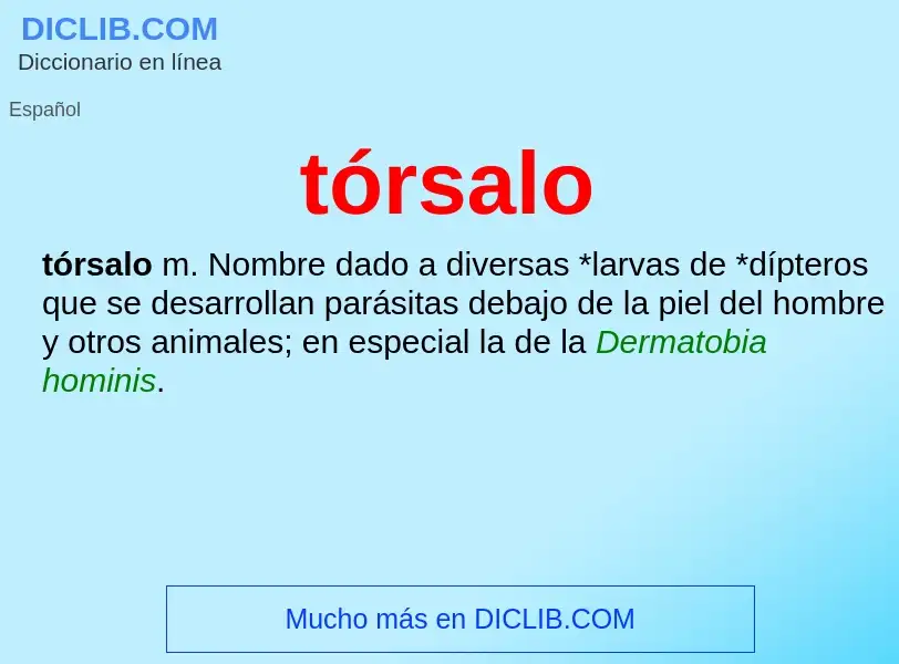 Wat is tórsalo - definition