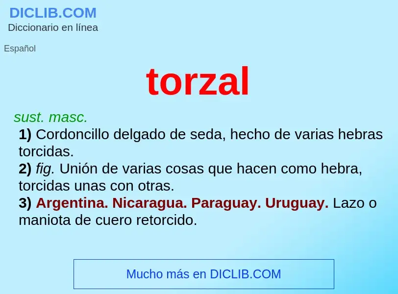 Wat is torzal - definition