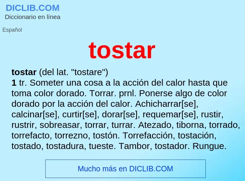 Wat is tostar - definition